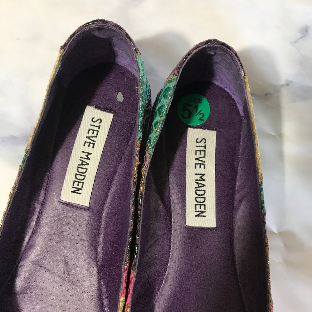 Steve Madden Patchwork Snakeskin Ballet Flats - image 3